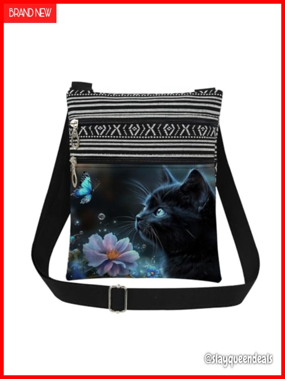Polyester Crossbody Bag Adjustable Strap Small Sling Purse